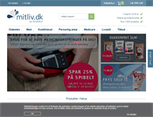 Tablet Screenshot of mitliv.dk